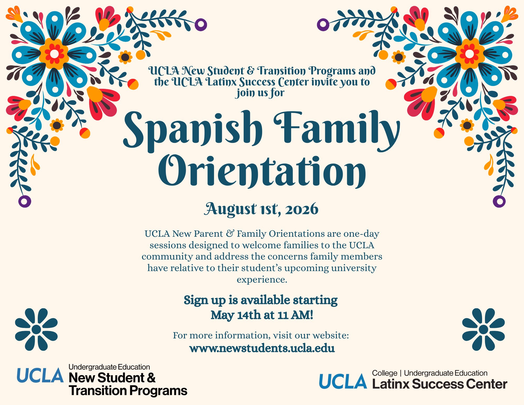 Spanish Family Orientation/Orientación para Nuevos Padres y Familias