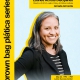 Promotional poster for a “Brown Bag Plática Series” event at UCLA. The design features a large portrait of Amada Armenta smiling and wearing a black blazer over a striped shirt, outlined with a yellow glow against a light blue background. Bold black text on yellow banners reads: “Latines Across Disciplines,” “Director of UCLA Latino Policy & Politics Institute,” and “Amada Armenta.” Vertical text along the left side says “brown bag plática series.” Event details at the bottom right read: “May 22, 1 PM – 3 PM, Latinx Success Center, Lunch will be provided.” The UCLA Latinx Success Center logo appears at the bottom left.