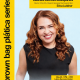 Event flyer for the “Brown Bag Plática Series” featuring Erica Lubliner, Director of the UCLA Spanish Speaking Psychosocial Clinic. The flyer includes a portrait of Erica smiling against a light blue background with yellow design blocks. Text reads: “Latines Across Disciplines,” “May 29, 1 PM to 3 PM,” “Latinx Success Center,” and “Lunch will be provided.”